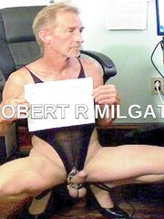 ROBERT R MILGATE IS A SLUT IN TAN PANTYHOSE